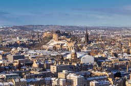 Edinburgh Castle Snow