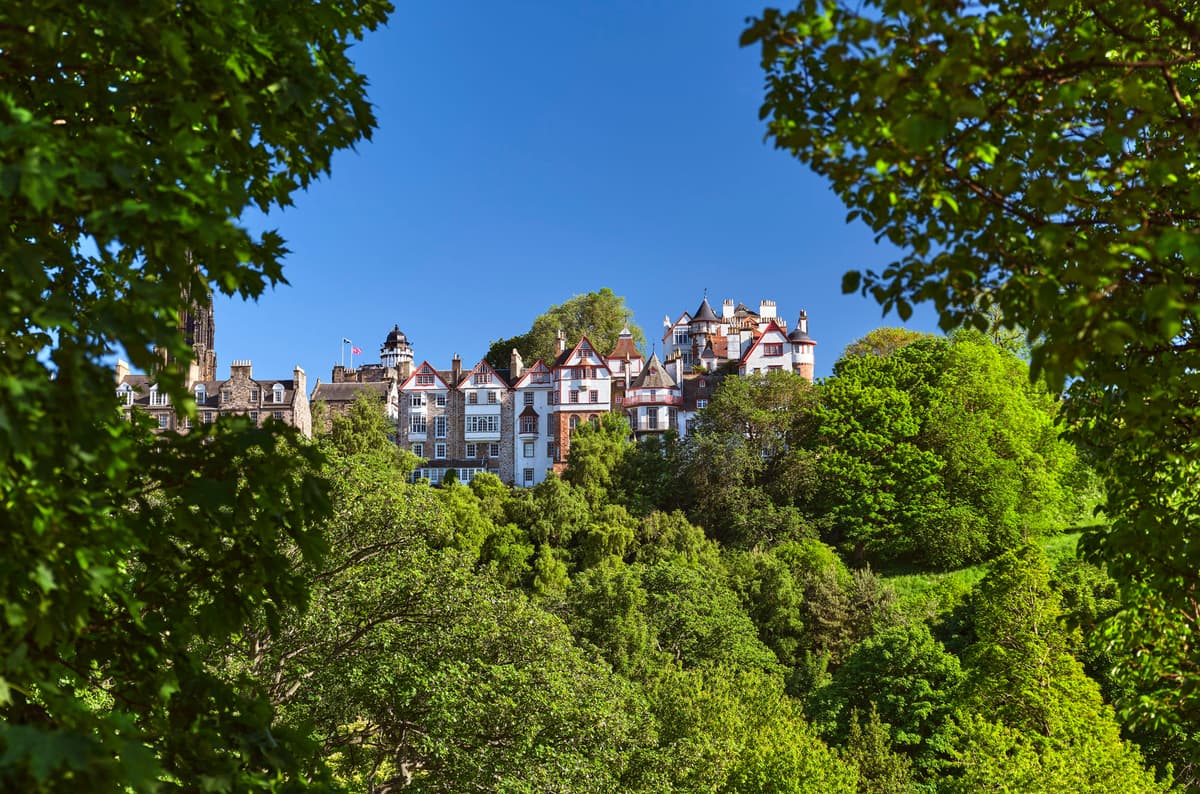 View to Ramsay Gardens